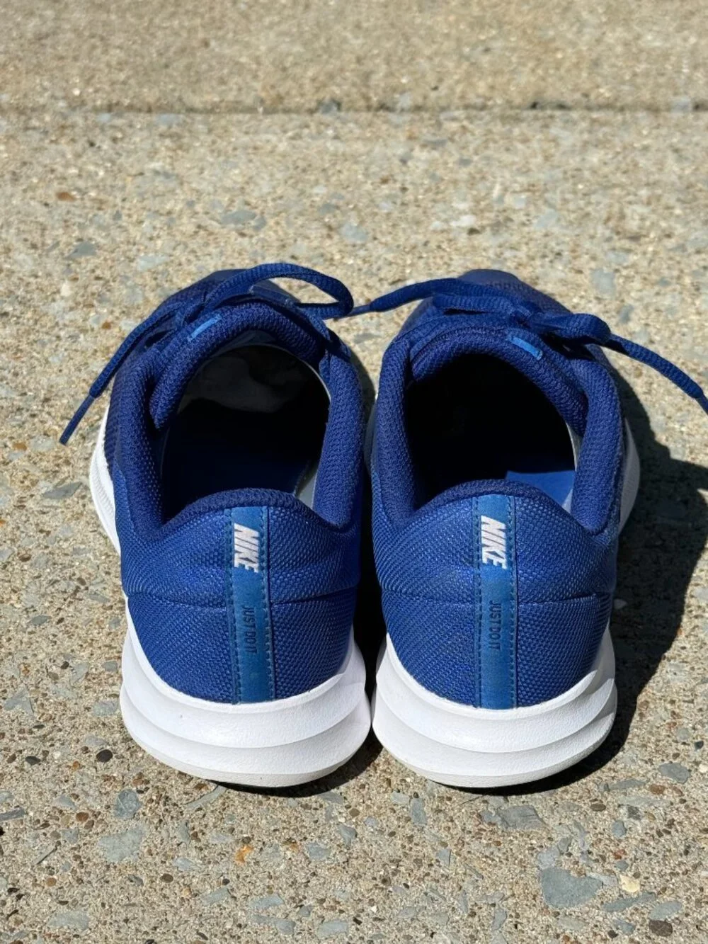 Nike Downshifter 9 GS 4Y Blue White Running Sneakers Sporty Y2K Athleisure 4104
